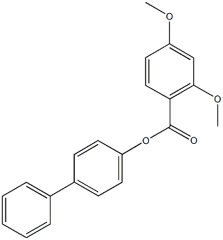 [1,1'-biphenyl]-4-yl 2,4-dimethoxybenzoate Structure