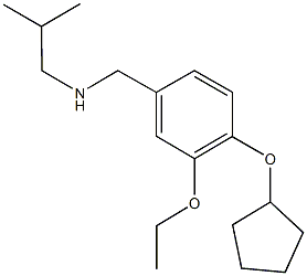 N-[4-(cyclopentyloxy)-3-ethoxybenzyl]-N-isobutylamine 구조식 이미지