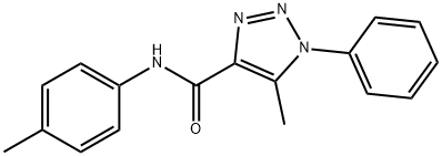 5-methyl-N-(4-methylphenyl)-1-phenyl-1H-1,2,3-triazole-4-carboxamide 구조식 이미지