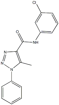 N-(3-chlorophenyl)-5-methyl-1-phenyl-1H-1,2,3-triazole-4-carboxamide 구조식 이미지