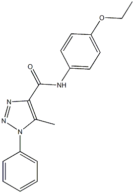 N-(4-ethoxyphenyl)-5-methyl-1-phenyl-1H-1,2,3-triazole-4-carboxamide 구조식 이미지