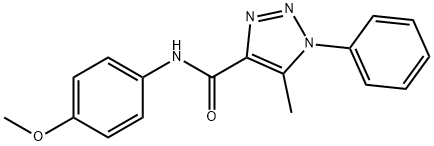 N-(4-methoxyphenyl)-5-methyl-1-phenyl-1H-1,2,3-triazole-4-carboxamide Structure