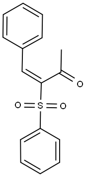 4-phenyl-3-(phenylsulfonyl)-3-buten-2-one Structure