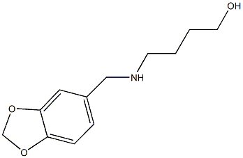 4-[(1,3-benzodioxol-5-ylmethyl)amino]-1-butanol 구조식 이미지