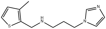 3-(1H-imidazol-1-yl)-N-[(3-methyl-2-thienyl)methyl]-1-propanamine 구조식 이미지