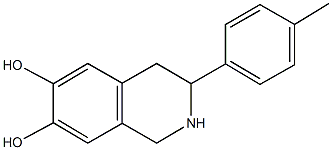 3-(4-methylphenyl)-1,2,3,4-tetrahydro-6,7-isoquinolinediol 구조식 이미지