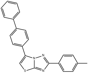 6-[1,1'-biphenyl]-4-yl-2-(4-methylphenyl)[1,3]thiazolo[3,2-b][1,2,4]triazole Structure