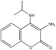 3-amino-4-(isopropylamino)-2H-chromen-2-one Structure