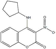 4-(cyclopentylamino)-3-nitro-2H-chromen-2-one Structure