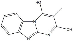 3-methylpyrimido[1,2-a]benzimidazole-2,4-diol 구조식 이미지