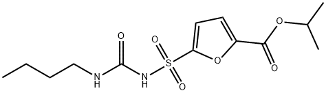 isopropyl 5-({[(butylamino)carbonyl]amino}sulfonyl)-2-furoate Structure