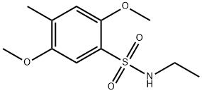 N-ethyl-2,5-dimethoxy-4-methylbenzenesulfonamide 구조식 이미지