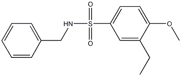 N-benzyl-3-ethyl-4-methoxybenzenesulfonamide 구조식 이미지