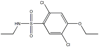 2,5-dichloro-4-ethoxy-N-ethylbenzenesulfonamide 구조식 이미지