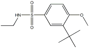 3-tert-butyl-N-ethyl-4-methoxybenzenesulfonamide 구조식 이미지