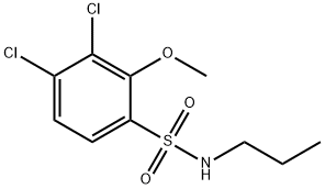 3,4-dichloro-2-methoxy-N-propylbenzenesulfonamide 구조식 이미지