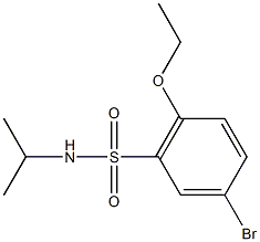 5-bromo-2-ethoxy-N-isopropylbenzenesulfonamide 구조식 이미지