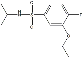3-ethoxy-4-fluoro-N-isopropylbenzenesulfonamide 구조식 이미지