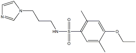 4-ethoxy-N-[3-(1H-imidazol-1-yl)propyl]-2,5-dimethylbenzenesulfonamide 구조식 이미지