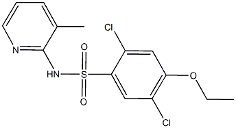 2,5-dichloro-4-ethoxy-N-(3-methyl-2-pyridinyl)benzenesulfonamide 구조식 이미지