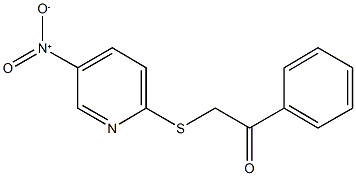 2-({5-nitro-2-pyridinyl}sulfanyl)-1-phenylethanone 구조식 이미지