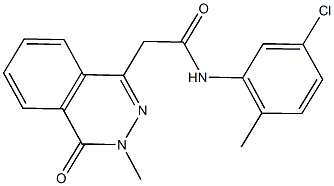 N-(5-chloro-2-methylphenyl)-2-(3-methyl-4-oxo-3,4-dihydro-1-phthalazinyl)acetamide 구조식 이미지