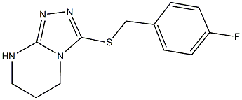 4-fluorobenzyl 5,6,7,8-tetrahydro[1,2,4]triazolo[4,3-a]pyrimidin-3-yl sulfide Structure