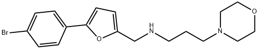 N-{[5-(4-bromophenyl)-2-furyl]methyl}-N-[3-(4-morpholinyl)propyl]amine Structure