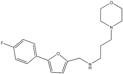 N-{[5-(4-fluorophenyl)-2-furyl]methyl}-N-[3-(4-morpholinyl)propyl]amine 구조식 이미지