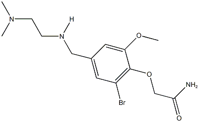 2-[2-bromo-4-({[2-(dimethylamino)ethyl]amino}methyl)-6-methoxyphenoxy]acetamide Structure