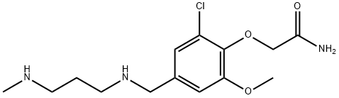 2-[2-chloro-6-methoxy-4-({[3-(methylamino)propyl]amino}methyl)phenoxy]acetamide Structure