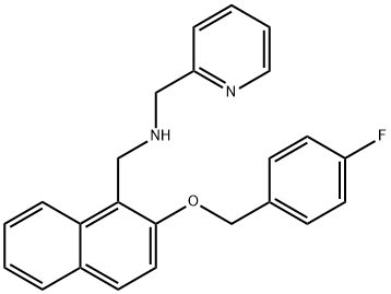 N-({2-[(4-fluorobenzyl)oxy]-1-naphthyl}methyl)-N-(2-pyridinylmethyl)amine 구조식 이미지