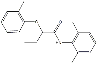 N-(2,6-dimethylphenyl)-2-(2-methylphenoxy)butanamide 구조식 이미지