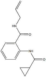 N-allyl-2-[(cyclopropylcarbonyl)amino]benzamide Structure