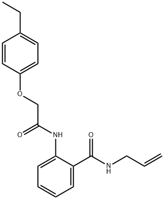 N-allyl-2-{[(4-ethylphenoxy)acetyl]amino}benzamide Structure