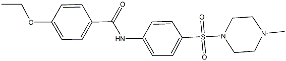 4-ethoxy-N-{4-[(4-methyl-1-piperazinyl)sulfonyl]phenyl}benzamide 구조식 이미지