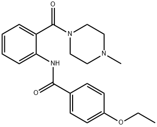 4-ethoxy-N-{2-[(4-methyl-1-piperazinyl)carbonyl]phenyl}benzamide Structure