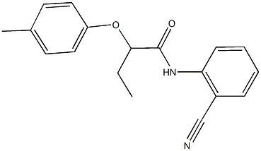 N-(2-cyanophenyl)-2-(4-methylphenoxy)butanamide 구조식 이미지