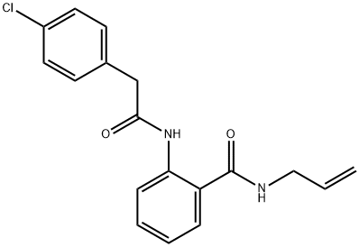 N-allyl-2-{[(4-chlorophenyl)acetyl]amino}benzamide Structure