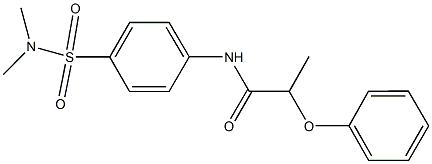 N-{4-[(dimethylamino)sulfonyl]phenyl}-2-phenoxypropanamide Structure