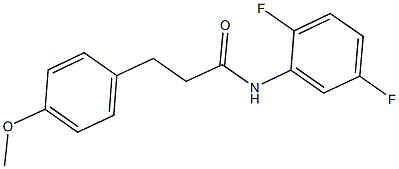 N-(2,5-difluorophenyl)-3-(4-methoxyphenyl)propanamide 구조식 이미지