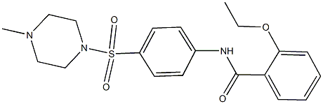 2-ethoxy-N-{4-[(4-methyl-1-piperazinyl)sulfonyl]phenyl}benzamide 구조식 이미지