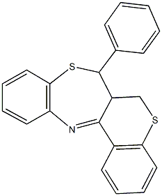 7-phenyl-6a,7-dihydro-6H-thiochromeno[3,4-c][1,5]benzothiazepine Structure