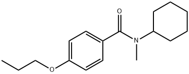 N-cyclohexyl-N-methyl-4-propoxybenzamide 구조식 이미지