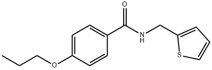 4-propoxy-N-(2-thienylmethyl)benzamide 구조식 이미지