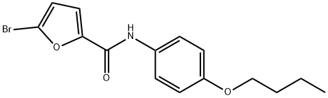 5-bromo-N-(4-butoxyphenyl)-2-furamide 구조식 이미지
