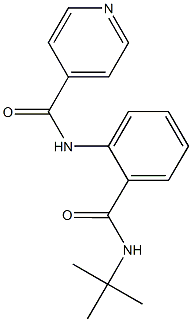 N-{2-[(tert-butylamino)carbonyl]phenyl}isonicotinamide Structure