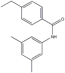 N-(3,5-dimethylphenyl)-4-ethylbenzamide 구조식 이미지