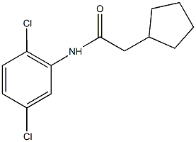 2-cyclopentyl-N-(2,5-dichlorophenyl)acetamide Structure