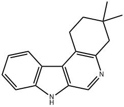 3,3-dimethyl-2,3,4,7-tetrahydro-1H-indolo[2,3-c]quinoline 구조식 이미지